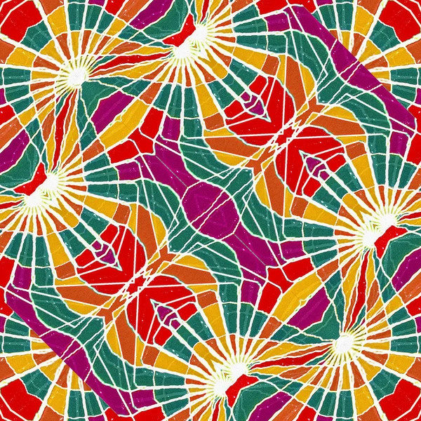 Multicolor Abstract Geometric Seamless Pattern — Stock Photo, Image