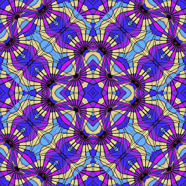 多色の抽象的な幾何学的なシームレス パターン — ストック写真