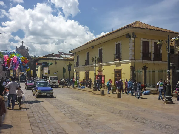 Street of Cusco in Peru — Stock Photo, Image