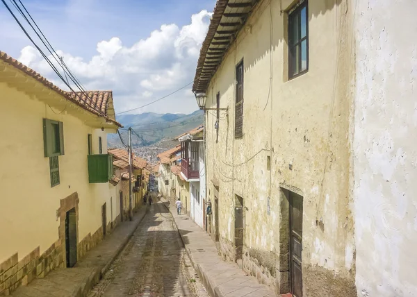 Gatan i Cusco i Peru — Stockfoto