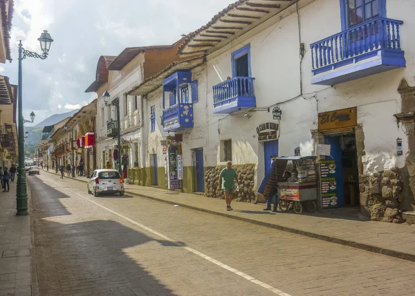 Gatan i Cusco i Peru — Stockfoto