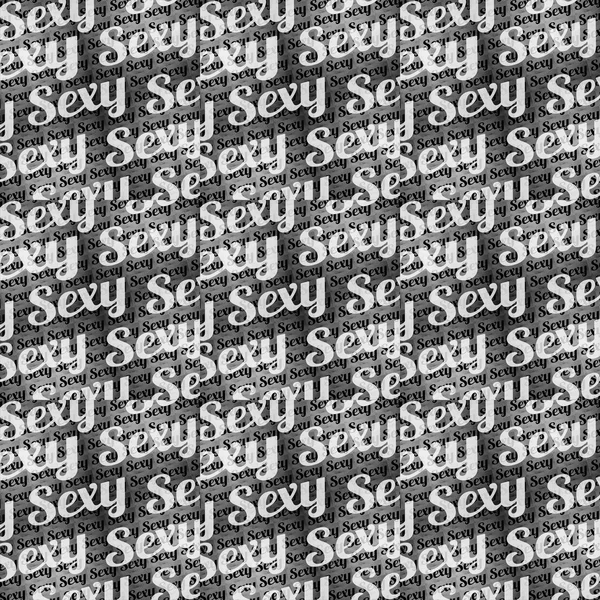 Sexy Text Typographic Pattern — Stock Photo, Image