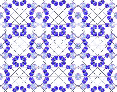 Futuristik geometrik teknik desen