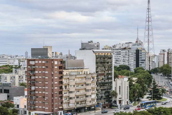 Vista aérea de Montevideo desde el edificio — Foto de Stock