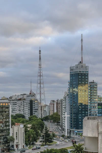 Vista aérea de Montevideo desde el edificio — Foto de Stock
