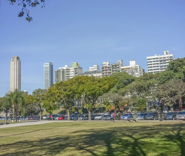 De nationale vlag Park In Rosario — Stockfoto