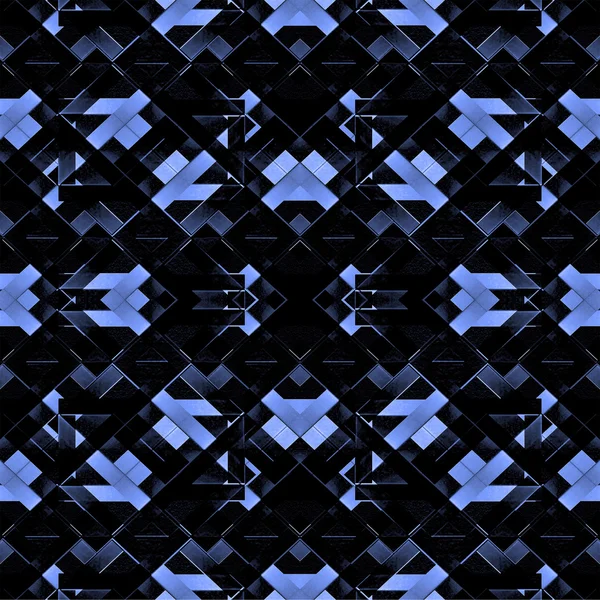 Futurystyczny geometrycznej ciemny wzór — Zdjęcie stockowe
