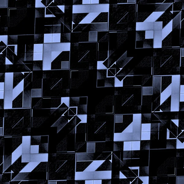 Geometric Futuristic Dark Pattern — Stock Photo, Image