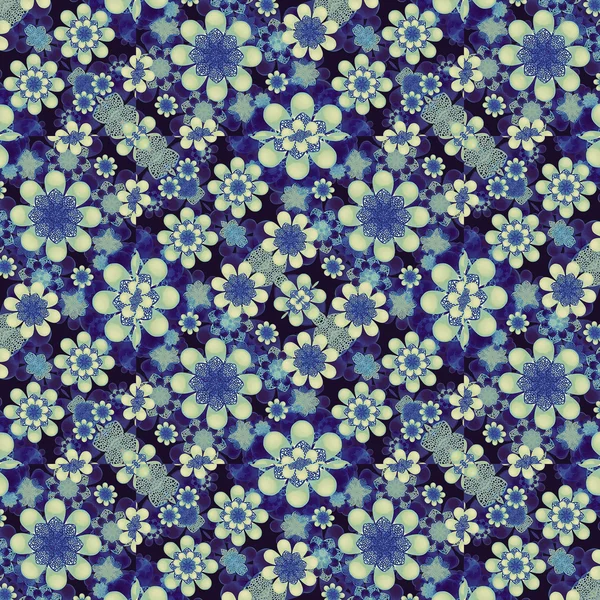 Nowoczesny wzór kwiatowy geometryczny Collage — Zdjęcie stockowe