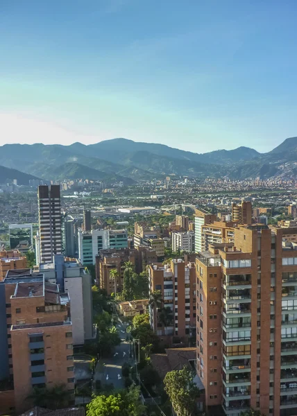 Buildings and Mountains in Medellin Colombia — Stock Photo, Image