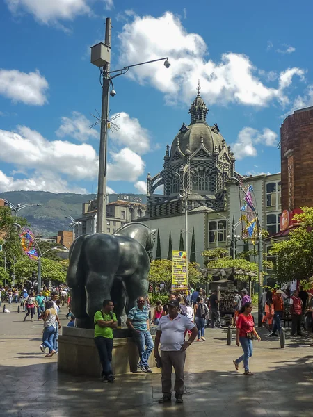 Medellin Kolombiya Botero Meydanı — Stok fotoğraf