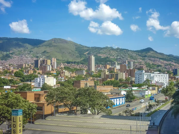 Widok z lotu ptaka Medellin — Zdjęcie stockowe