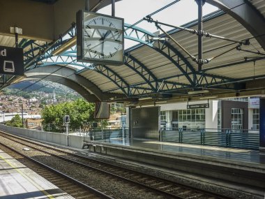 boş Metro İstasyonu'na medellin Kolombiya