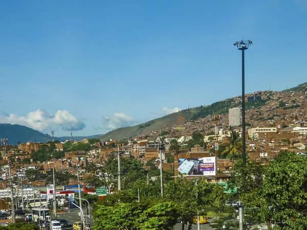 Widok z lotu ptaka Medellin — Zdjęcie stockowe