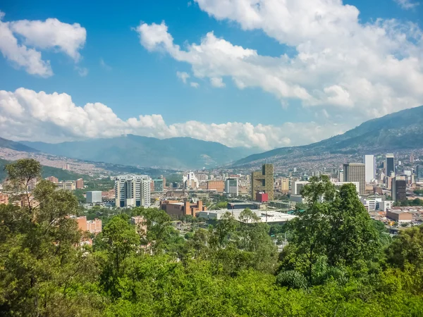 medellin nutibara Tepesi'nden havadan görünümü
