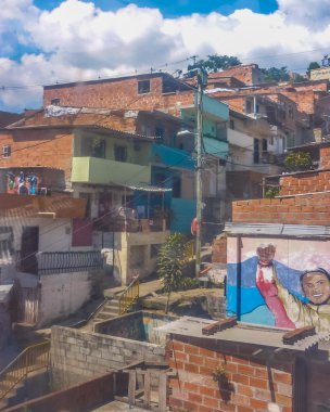 medellin zavallı şehrin havadan görünümü