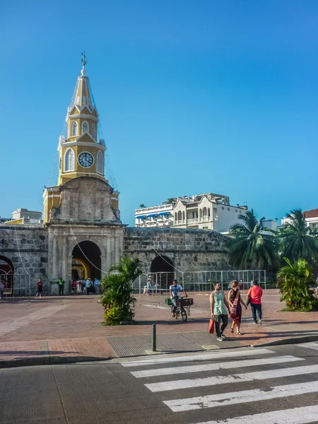 Entrada del Centro Histórico de Cartagena Colombia — Foto de Stock