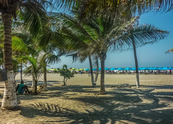 Playa del Caribe en Cartagena Colombia — Foto de Stock