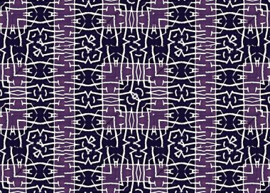 Tribal Symbol Motif Geometric Seamless Pattern
