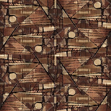 Geometric Abstract Collage Pattern