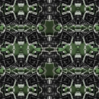 Futuristic Tech Geometric Pattern