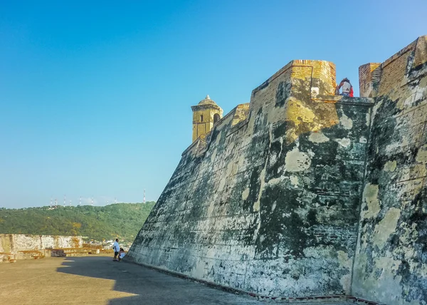 San felipe de Barajas Fortress Cartagena Colombia — Stock Photo, Image