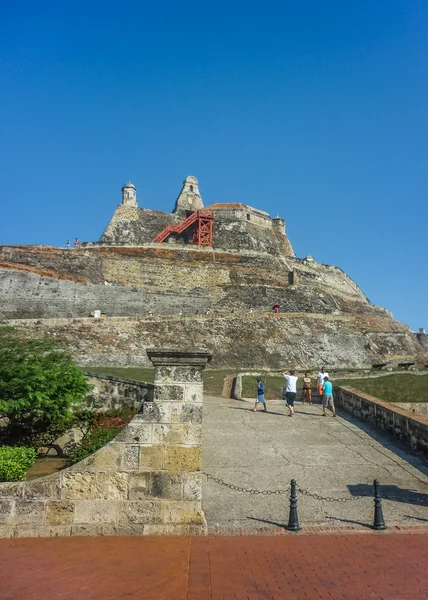 San felipe de Barajas kale Cartagena Kolombiya — Stok fotoğraf