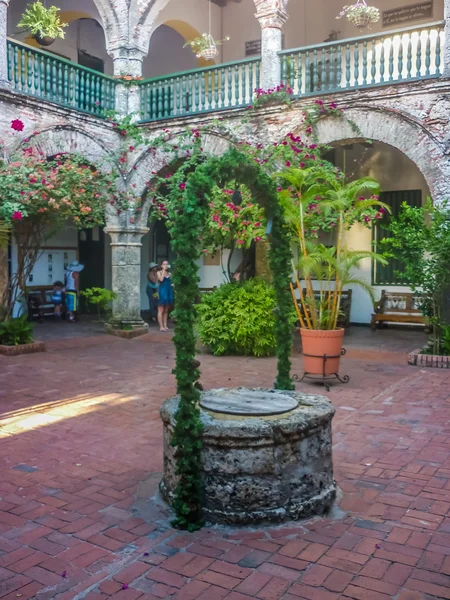 Cartagena De la Popa kloster gård — Stockfoto