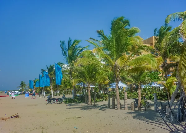 Perspektivní pohled na Cartagena Beach — Stock fotografie