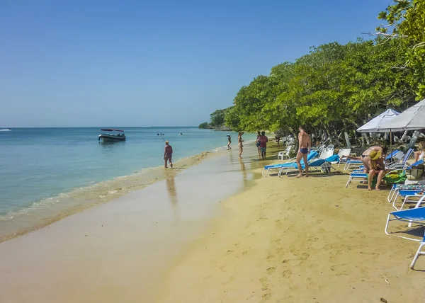 Tropical Island Resort em Cartagena Colômbia — Fotografia de Stock