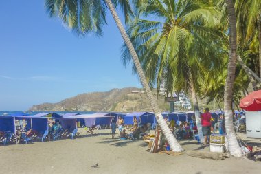 Kolombiya 'daki el Rodadero Plajı