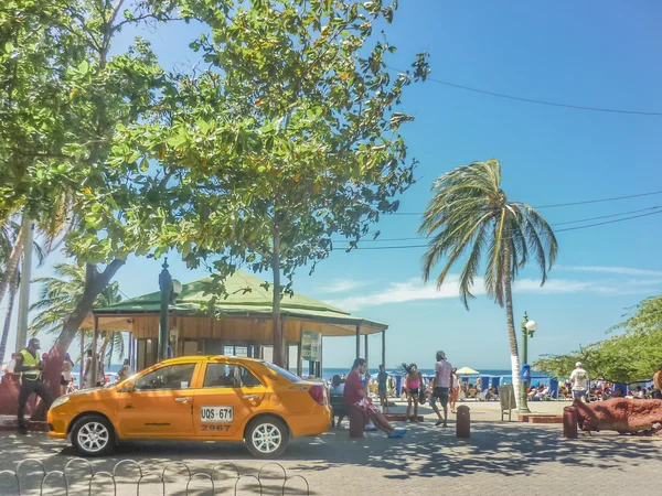 El rodadero strand in kolumbien — Stockfoto