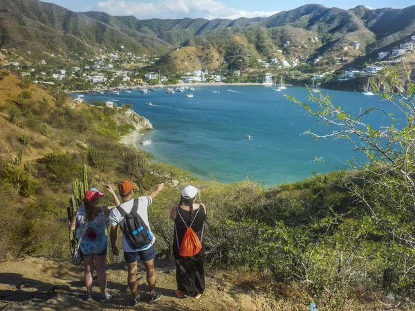 Colombia Taganga Bay Vista aérea — Foto de Stock