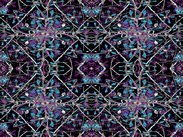 Geometrisches Luxus-florales nahtloses Muster — Stockfoto