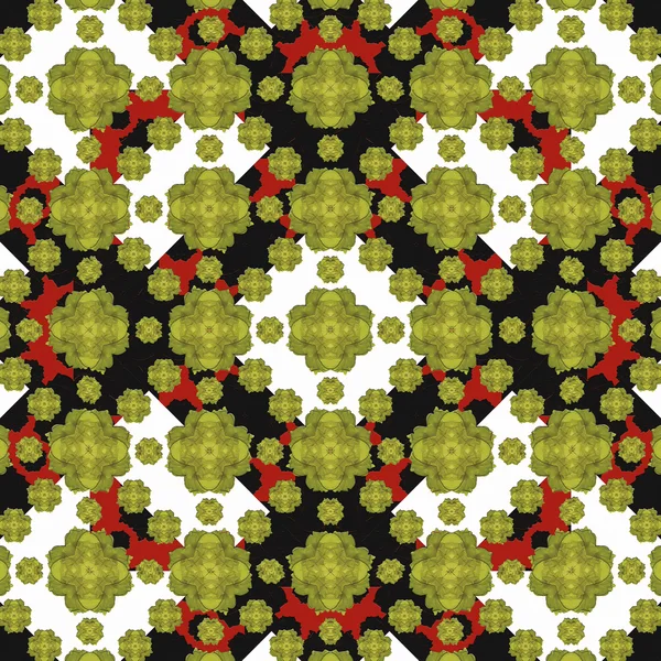 Geometric Modern Floral Seamless Pattern — Stock Photo, Image