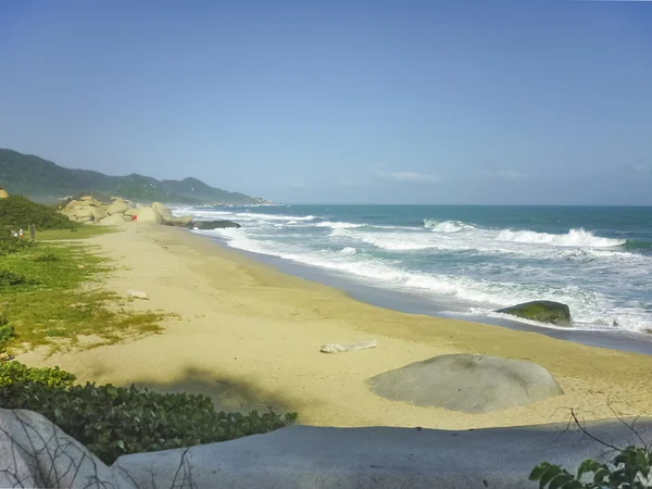 Spiaggia del Parco Nazionale Tayrona in Colombia — Foto Stock