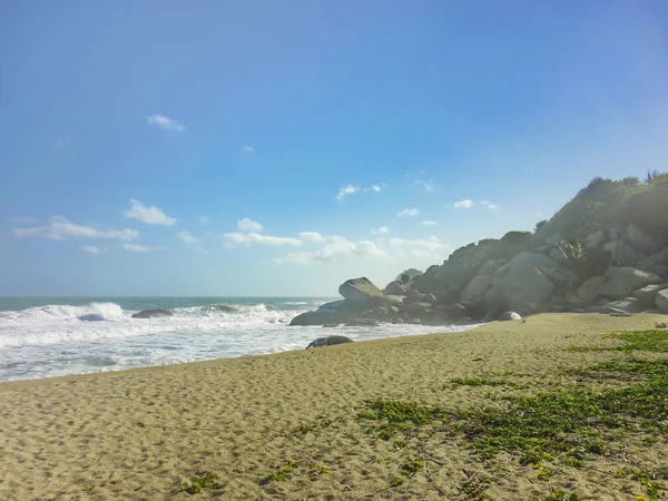 콜롬비아의 Tayrona 국립 공원의 해변 — 스톡 사진