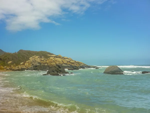 Playa Tropical del Parque Nacional Tayrona —  Fotos de Stock