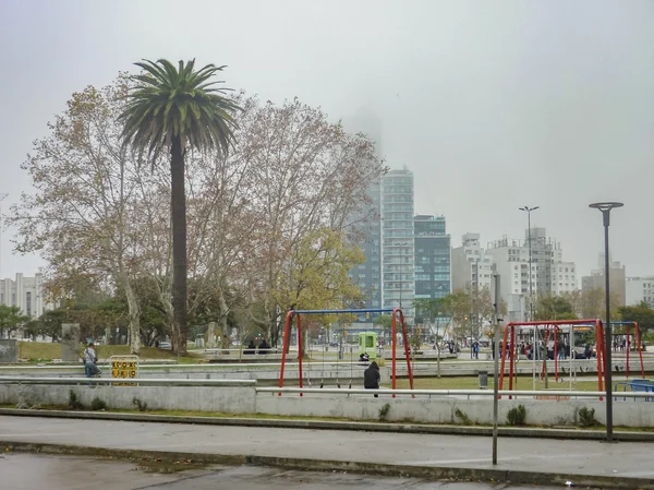 Praça Montevidéu em Misty Day — Fotografia de Stock