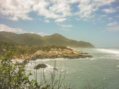 Kolombiya Tayrona doğa parkı peyzaj
