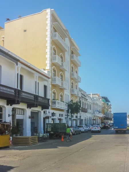 Gatan i Cartagenas historiska centrum Colombia — Stockfoto