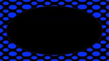 Çok renkli noktalar motif desenli siyah çerçeve kenarları 2d dipsiz döngüsüz video canlandırması
