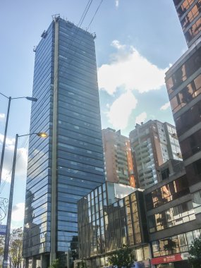 Bogota Kolombiya bölgesindeki modern binalar