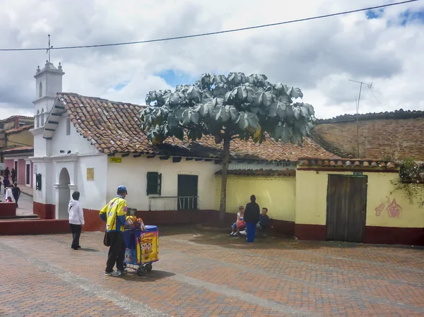 Малая часовня в историческом центре Боготы Колумбия — стоковое фото