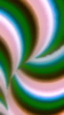 Çok renkli geometrik şekillerin hızlı hareketlerde renk ve opaklığı değiştirdiği dikey bir döngü videosu