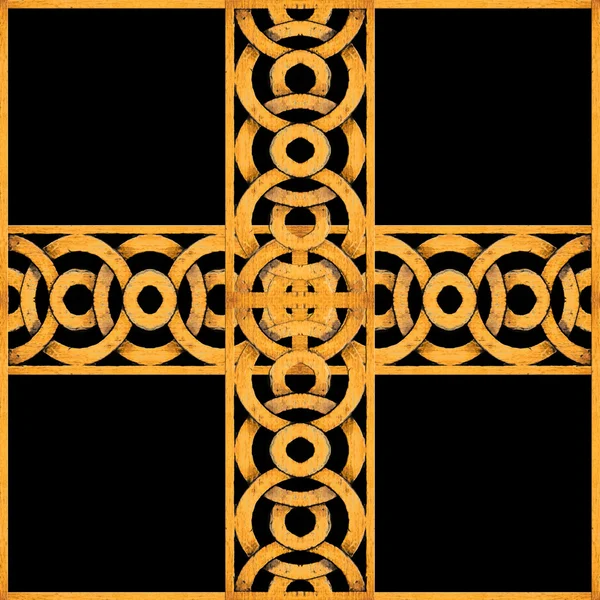 Geometriska Arabesque Cross — Stockfoto