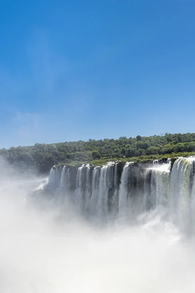 Iguazu Falls boğaz Arjantinli sınır şeytan — Stok fotoğraf