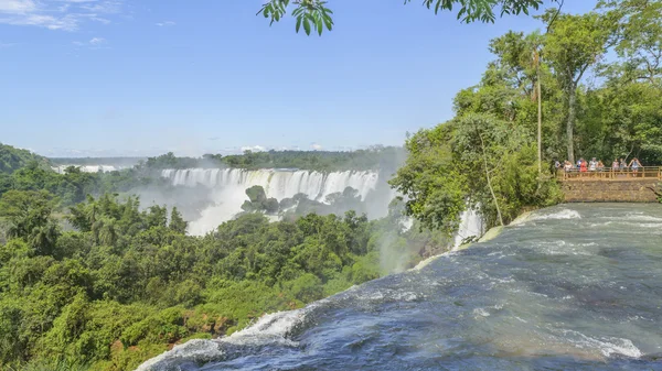 Iguazu Park vanaf de Top van de watervallen — Stockfoto