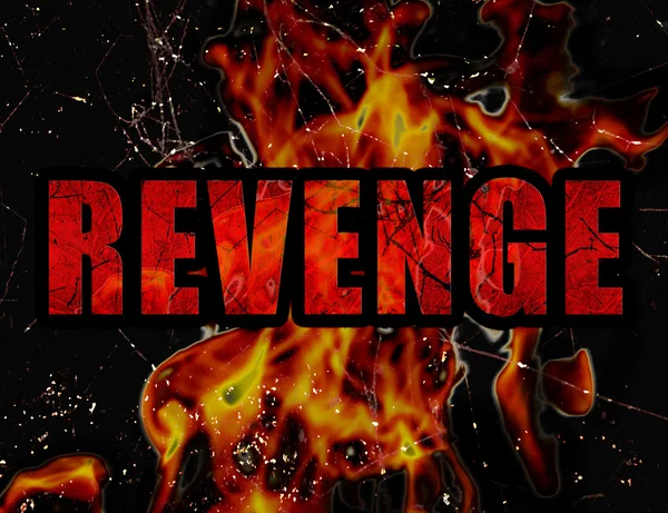Revenge Concept Progettazione tipografica — Foto Stock