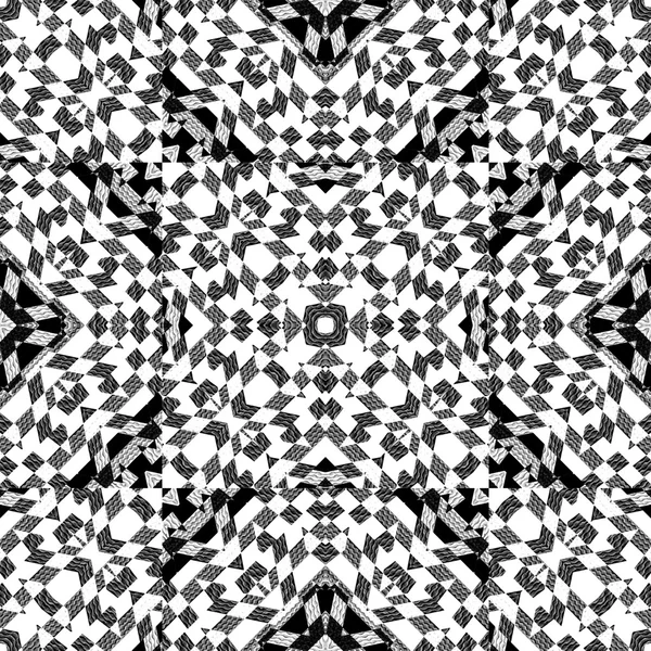 幾何学的な複雑なチェック パターン — ストック写真